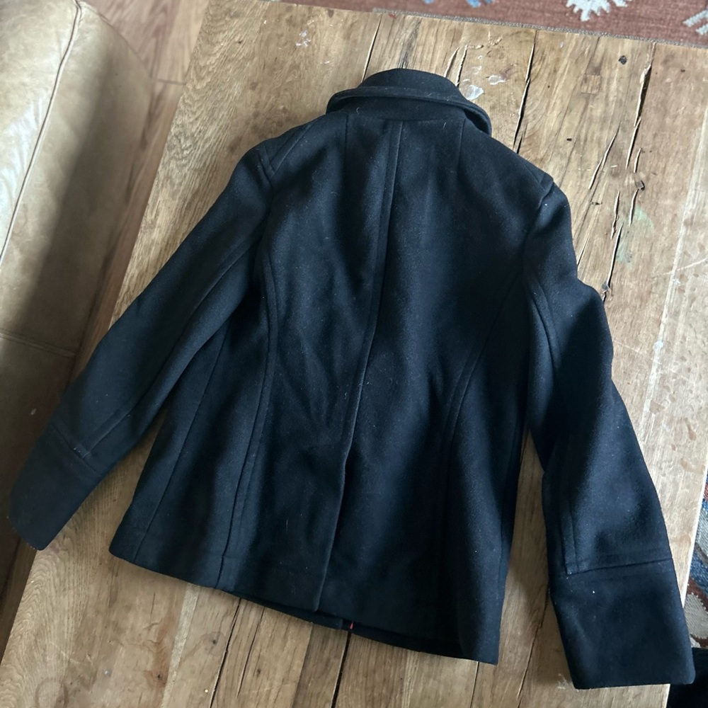 Marc Jacobs Black Coat with Gold military vintage style gold buttons s 2 - Picture 7 of 12